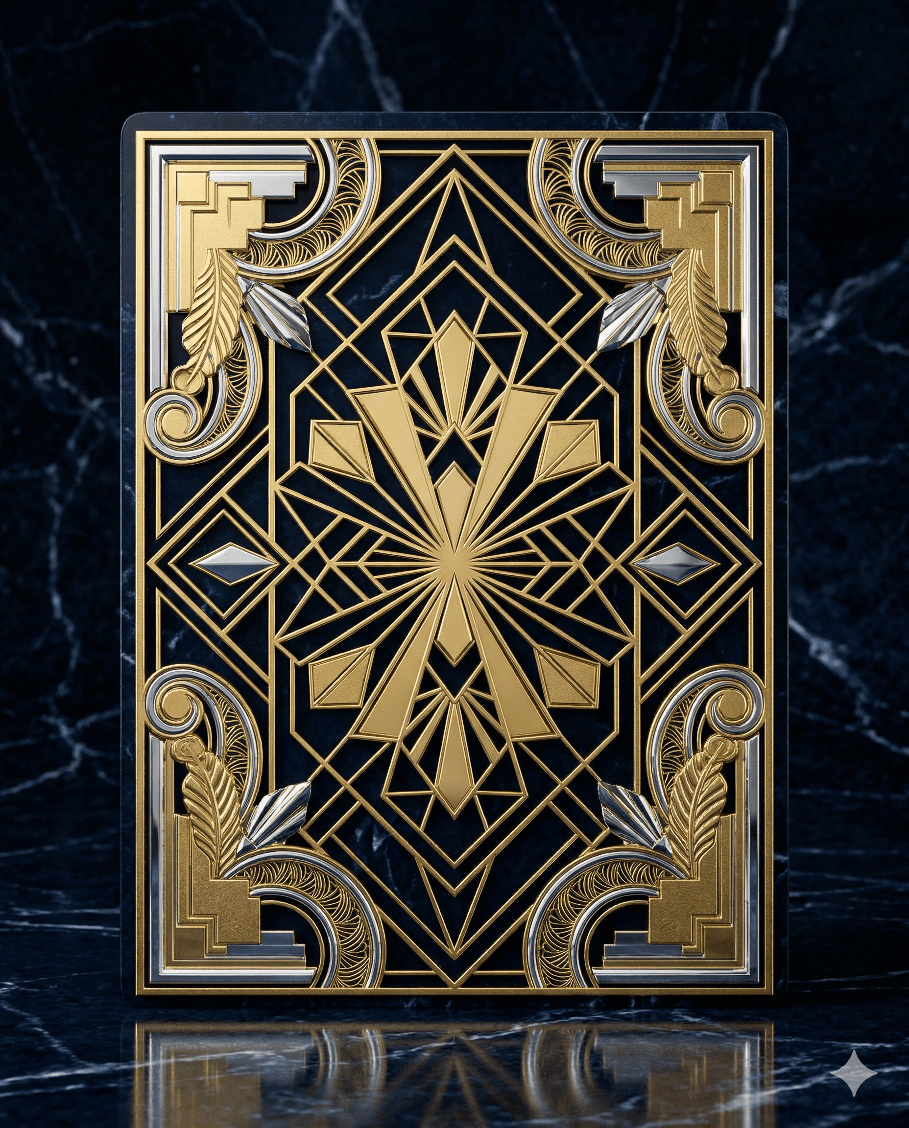 Art Deco davetiye örneği